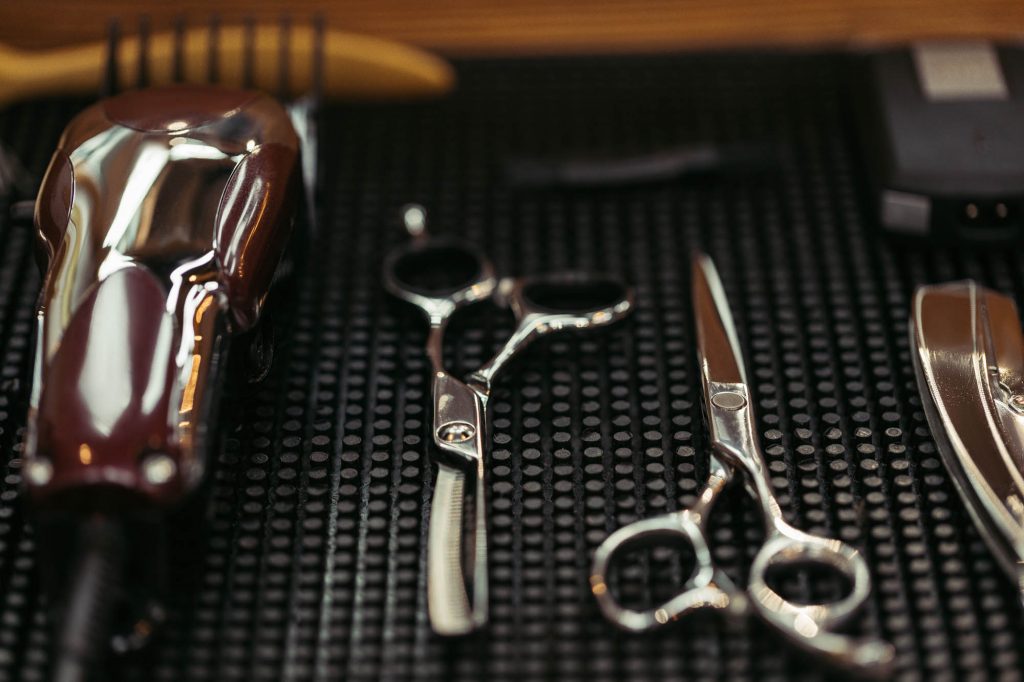professional scissors and electric clipper